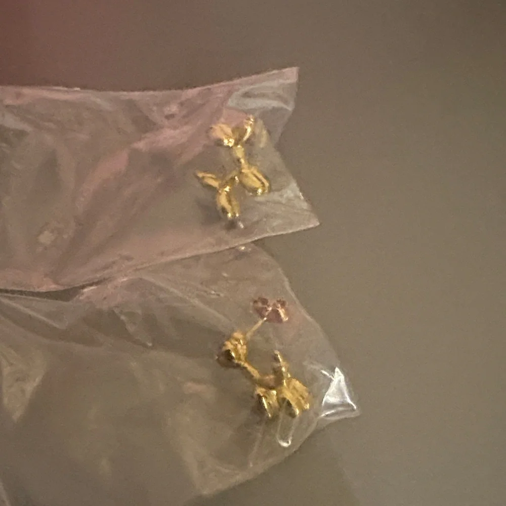 Elegant Gold Dog-Shaped‎ Earrings-14kgold plated